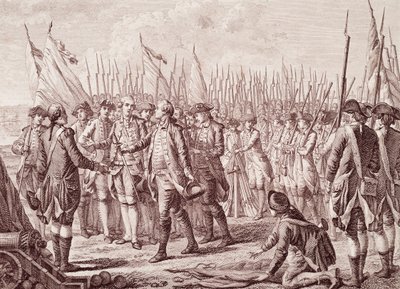 Amerikai függetlenségi háború: Lord Cornwallis megadása alkotó: Unknown artist