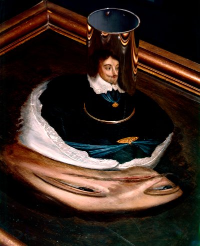 I. Károly anamorf portréja alkotó: Unknown