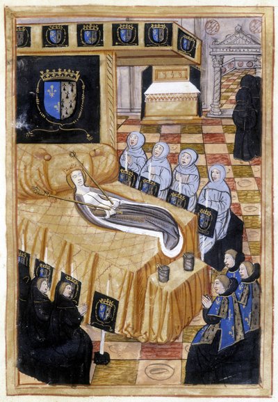 Bretagne-i Anna a halálos ágyán (1514). alkotó: Unknown artist