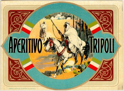 Aperitivo Tripoli alkoholreklám, 19. század vége alkotó: Unknown artist