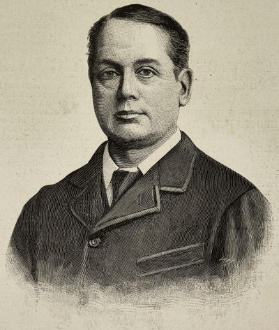 Archibald Philip Primrose, 5th Earl of Rosebery (1847-1929), brit politikus, metszet J. Jerrard fényképéről, L