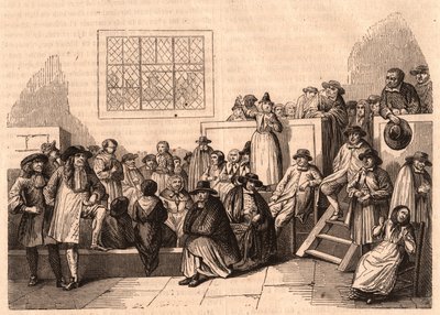 A kvékerek gyűlése a 18. században Londonban, az Egyesült Királyságban alkotó: Unknown