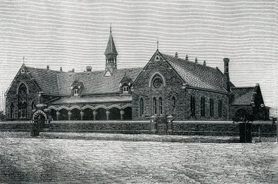 Ausztrália: An Adelaide Public School, 1885 körül (metszet) alkotó: Unknown artist