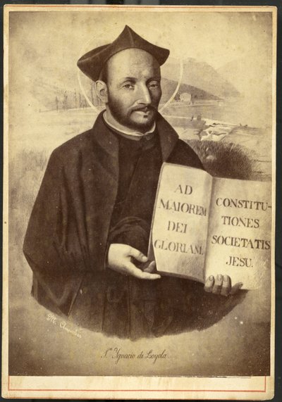 Azpeitia: Loyolai Szent Ignác, a Jézus és a Jezsuiták Társasága alapítójának festett portréja alkotó: Unknown artist