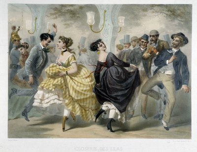 Bál a Closerie des Lilasban, 1860 körül alkotó: Unknown artist