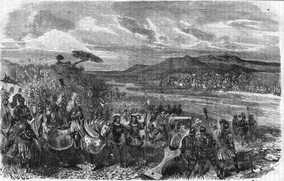A fornouai (Fornovo) csata (Olaszország) VIII. Károly vezetésével július 6-án alkotó: Unknown artist