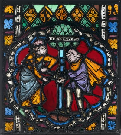 Jelentős üvegtábla. Strasbourg, 1270 körül (valószínűleg korábban Szent Tamástól) alkotó: Unknown