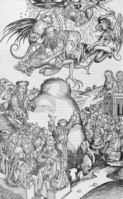 Hiedelmek és babonák. A „Nürnbergi krónikákban” alkotó: Unknown artist