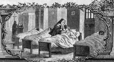 Soubirous Bernadette (1844-1879) betegeket gondozó apáca ruhájában. alkotó: Unknown artist