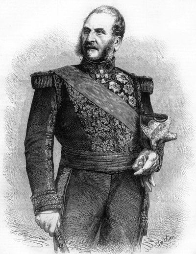 Bernard-Pierre Magnan. Franciaország marsallja (1791-1865). metszet 1865-ből. alkotó: Unknown artist