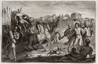Royaumont Biblia, Ószövetség: József felemelkedése. József dicsőségben támad fel. Illusztráció 1811-ből. alkotó: Unknown artist