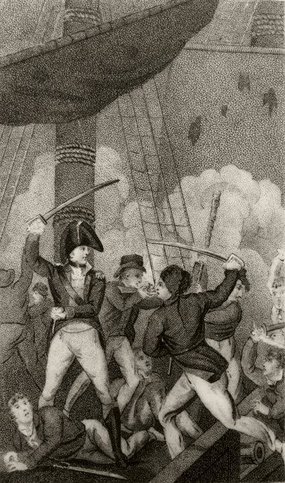 Blackbeard beszáll a Pearlbe, Maynard hadnagy parancsnoka alkotó: Unknown artist