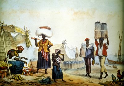 Brazília, utcai szén- és bányaárusok alkotó: Unknown artist