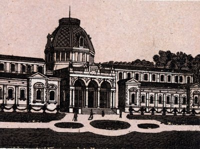Budapest, Magyarország: kilátás a Margit-sziget termálfürdőjére (Isle Margareth). in "" A világ 168 nézetet szemléltet"" Keltezés nélküli (XIX. század vége) alkotó: Unknown artist