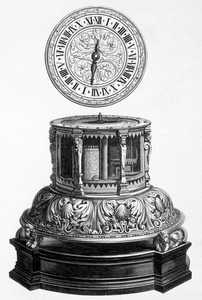 Valois-kori szekrényóra - metszet alkotó: Unknown artist