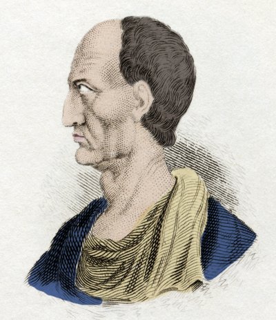 Caius Marius a bölcs embert (Kr. e. 157-86) tábornoknak és római államférfinak nevezte. századi metszet. alkotó: Unknown artist