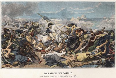 Egyiptom hadjárata (expedíciója) (1798-1801): Joachim Murat (1767-1815) az aboukir-i csata során, július 25. alkotó: Unknown artist