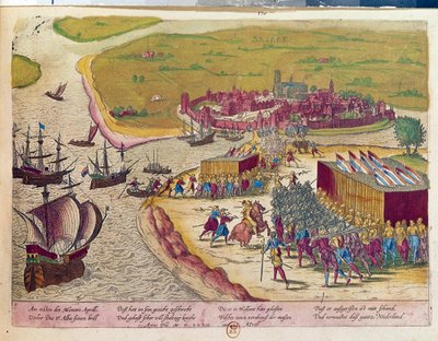 A Brielle-erőd elfoglalása 1572-ben Hollande. Metszet a 17. századi B.N. Párizs alkotó: Unknown artist