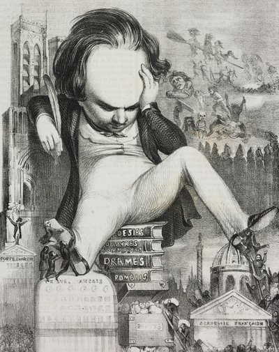 Victor Hugo (1802-1885) karikatúrája alkotó: Unknown artist