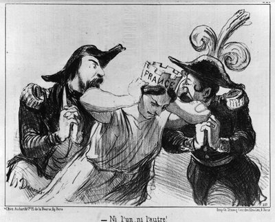 Karikatúra az 1848. decemberi első elnökválasztás kampányáról. alkotó: Unknown artist