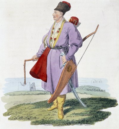Közép-ázsiai harcos, deb. 19. század alkotó: Unknown artist