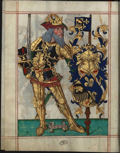 Nagy Károly (742-814) – Nagy Károly (Ameiro-Mor könyvéből), Anonymous alkotó: Unknown artist