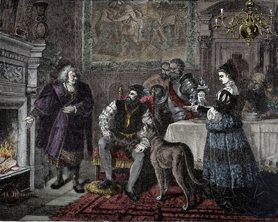 V. Károly Fuggernél – V. Károly (1500-1558) (Habsburg Károly) Jacob Fugger dit le Riche (1459-1525) bankártól kapott Augsburgban (Németország) alkotó: Unknown artist