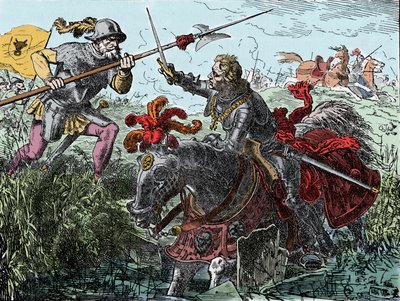 Merész Károly Nancyban – Charles de Valois Burgundy, Hardi vagy Temeraire néven ismert (1433-1477), Burgundia hercege a nancyi csatában alkotó: Unknown artist
