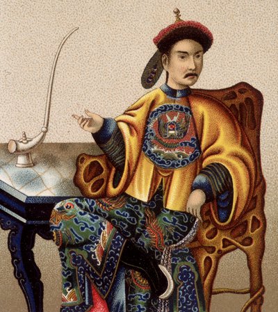 ópiumot szívó kínai arisztokrata - sd 19. század alkotó: Unknown artist