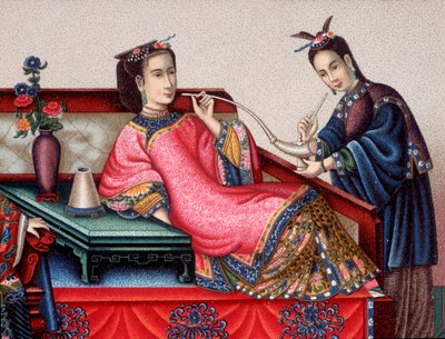 ópiumot szívó kínai arisztokrata - sd 19. század alkotó: Unknown artist
