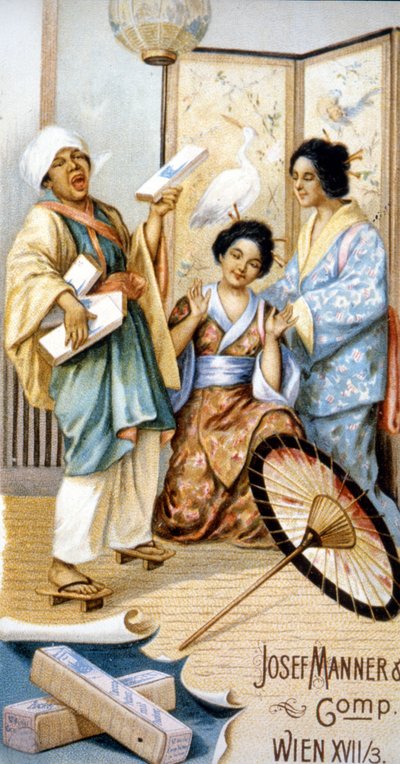 „Josef Manner & Gomp, Bécs” csokoládéreklám”. alkotó: Unknown artist