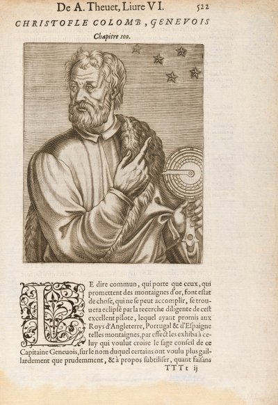 Kolumbusz Kristóf a csillagnavigáció segítségével alkotó: Unknown artist