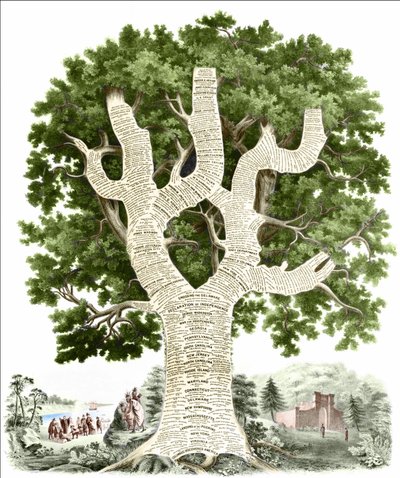 Az amerikai történelem kronológiai diagramja, amelyet a kiadó az Egyesült Államok népének szentelt. Metszet 1881. v. alkotó: Unknown artist