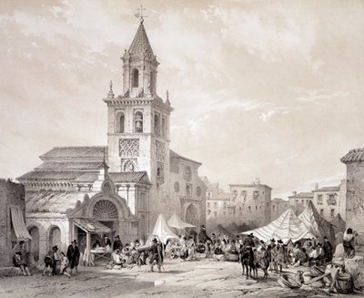 A sevillai Feria-templom, „Spanyolország híres helyszíneinek és műemlékeinek művészi és monumentális Spanyolországa” – Don Genaro Perez de Villa alkotó: Unknown artist