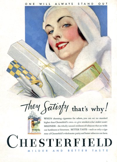 Cigaretta Chesterfield alkotó: Unknown Artist