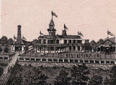 Cincinnati, Egyesült Államok: kilátás a Highland House-ra. in "" A világ 168 nézetet szemléltet"" Keltezés nélküli (19. század vége) alkotó: Unknown artist