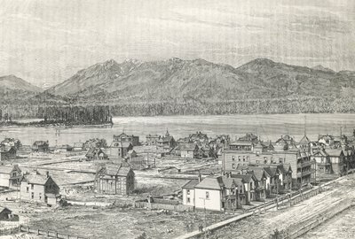 Vancouver városa, metszet, Kanada alkotó: Unknown artist