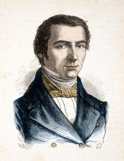 Claude Frederic Bastiat klasszikus liberális teoretikus, politikai közgazdász – Frederic Bastiat portréja, Economiste (1801-1850) – a „Les Contemporains” című kötetben, 19. század végén. alkotó: Unknown artist