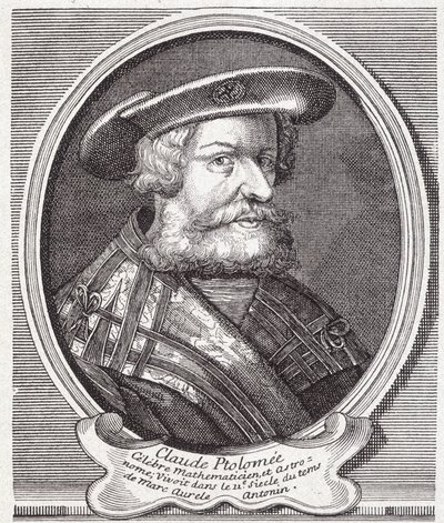 Claude Ptolemaiosz (90. v. – 168. v.), görög csillagász, matematikus és geográfus. századi metszet. alkotó: Unknown artist