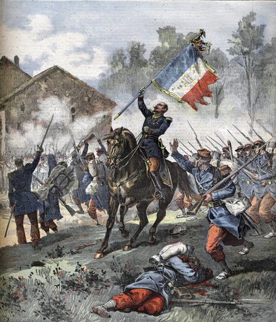 De Malleville ezredes 1859. június 24-én halt meg a solférinói csatában. alkotó: Unknown artist
