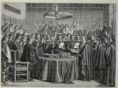 Vesztfáliai Kongresszus, a harmincéves háborút lezáró békeszerződés alkotó: Unknown artist