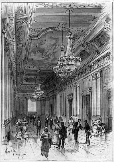 Paul Jean Gion (1838-1904) építész által 1877 és 1883 között épített Konstantin színház Algériában – a bejárati galéria alkotó: Unknown artist