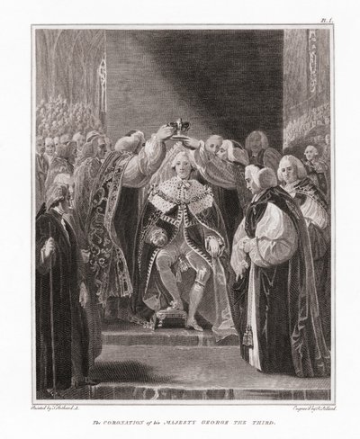 György Nagy-Britannia királyának megkoronázása alkotó: Unknown artist