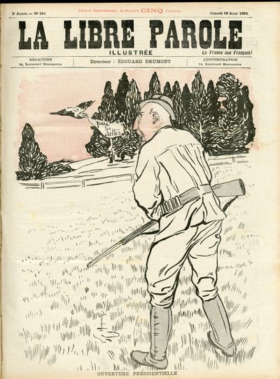 A "La Libre parole illustree" borítója alkotó: Unknown Artist