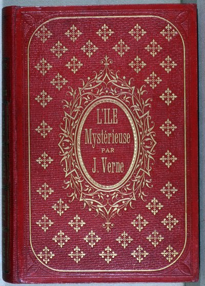 A Jules Verne regénye, „A titokzatos sziget” című könyv borítója alkotó: Unknown artist