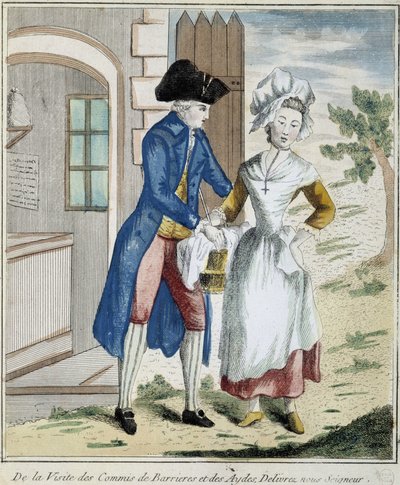 Vám: sorompóadó - karikatúra 1800 körül alkotó: Unknown artist