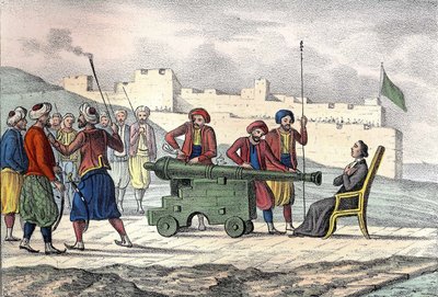 LE VACHER atya (Jean Levacher) francia misszionárius halála Algírban 1683-ban Algír Duquesne bombázása közben. Léon Galibert „” L
