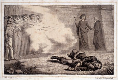 Murat halála (1767-1815) - "Olaszország történelmében" alkotó: Unknown artist