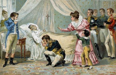 I. Napóleon (1769-1821) halála Szent Ilonában 1821. május 5-én. alkotó: Unknown artist
