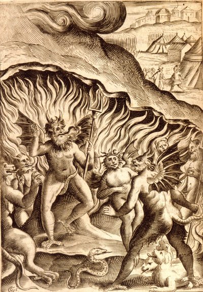 A pokol leírása egy 17. századi mű után. alkotó: Unknown artist